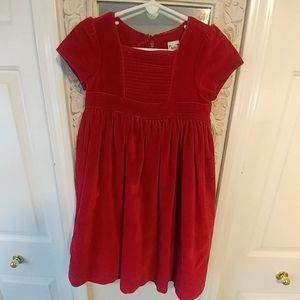 Gap Red Velvet Party Dress
